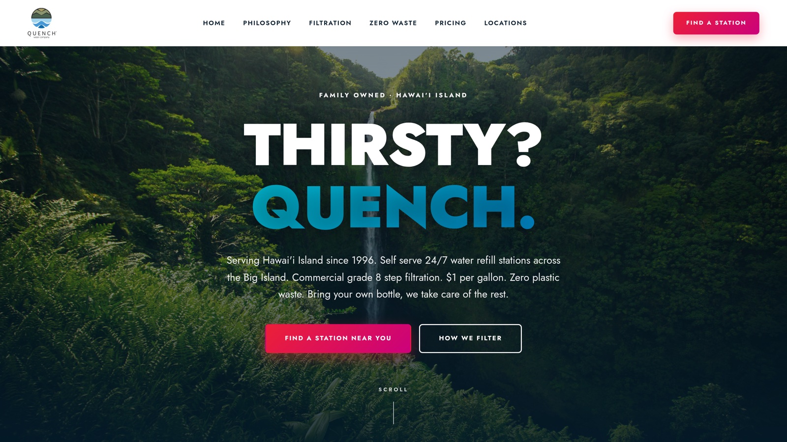 Quench Water Co after the NearBlack refresh